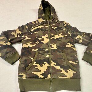 ~~George Hoodie Men's S (34-36) Camoflauge Sherpa Lined Full Zip Sweater/HOODIE